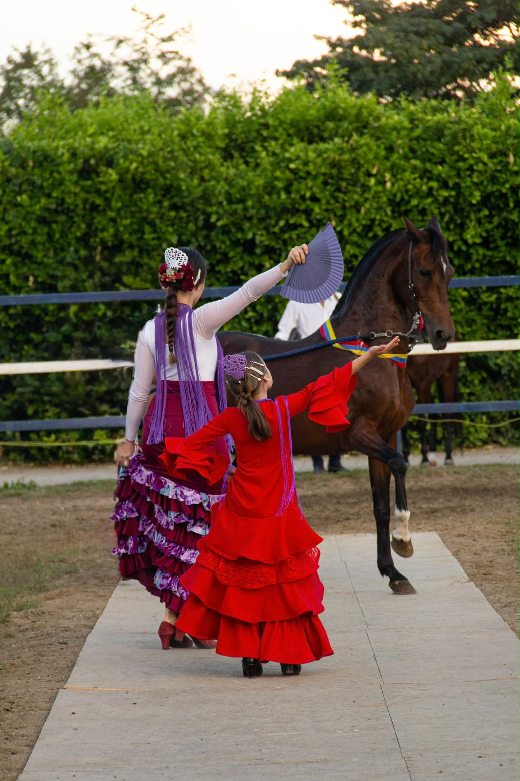 Presentación flamenca con caballo